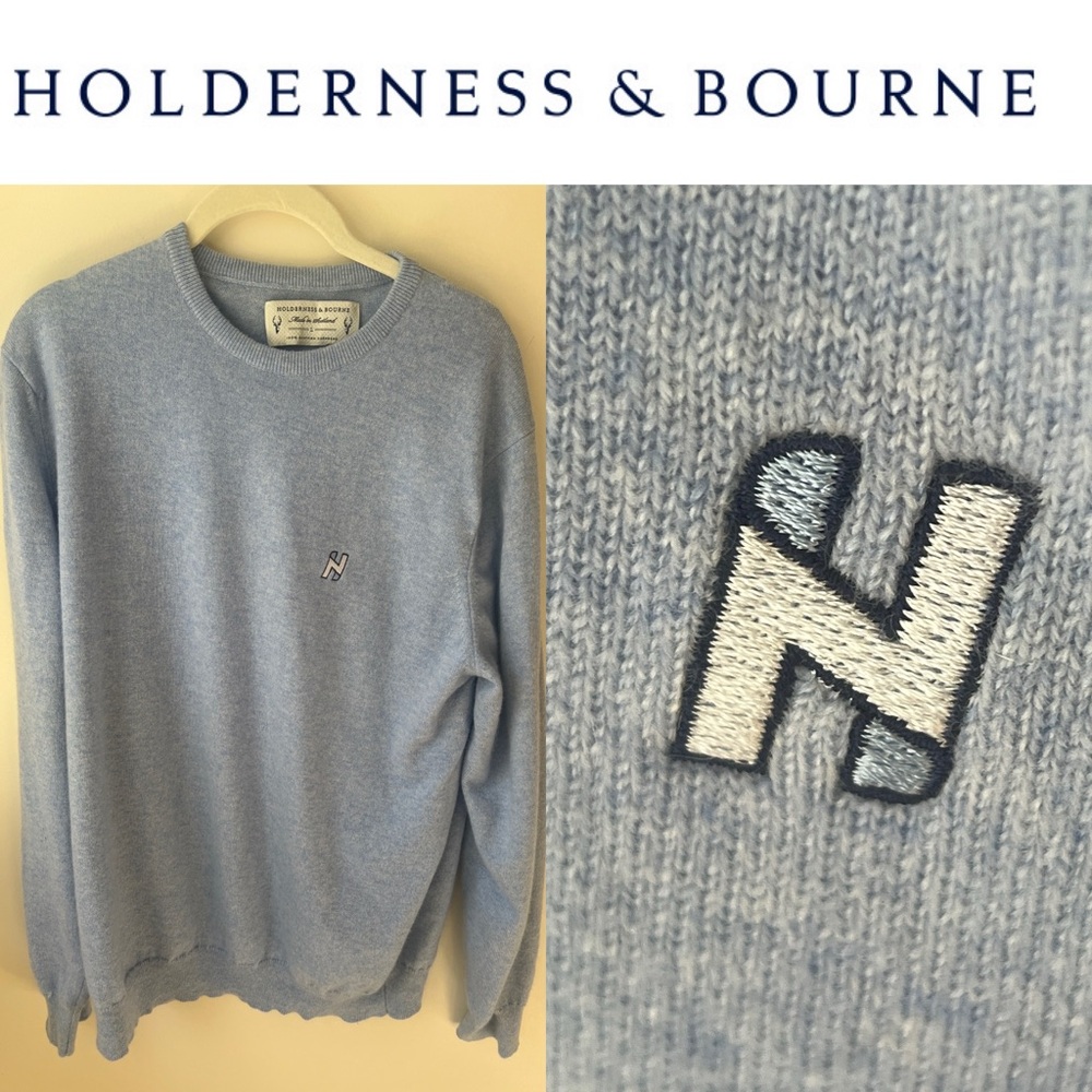 Hudson National Gold Club Holderness and Bourne Cashmere Sweater Men’s Large L